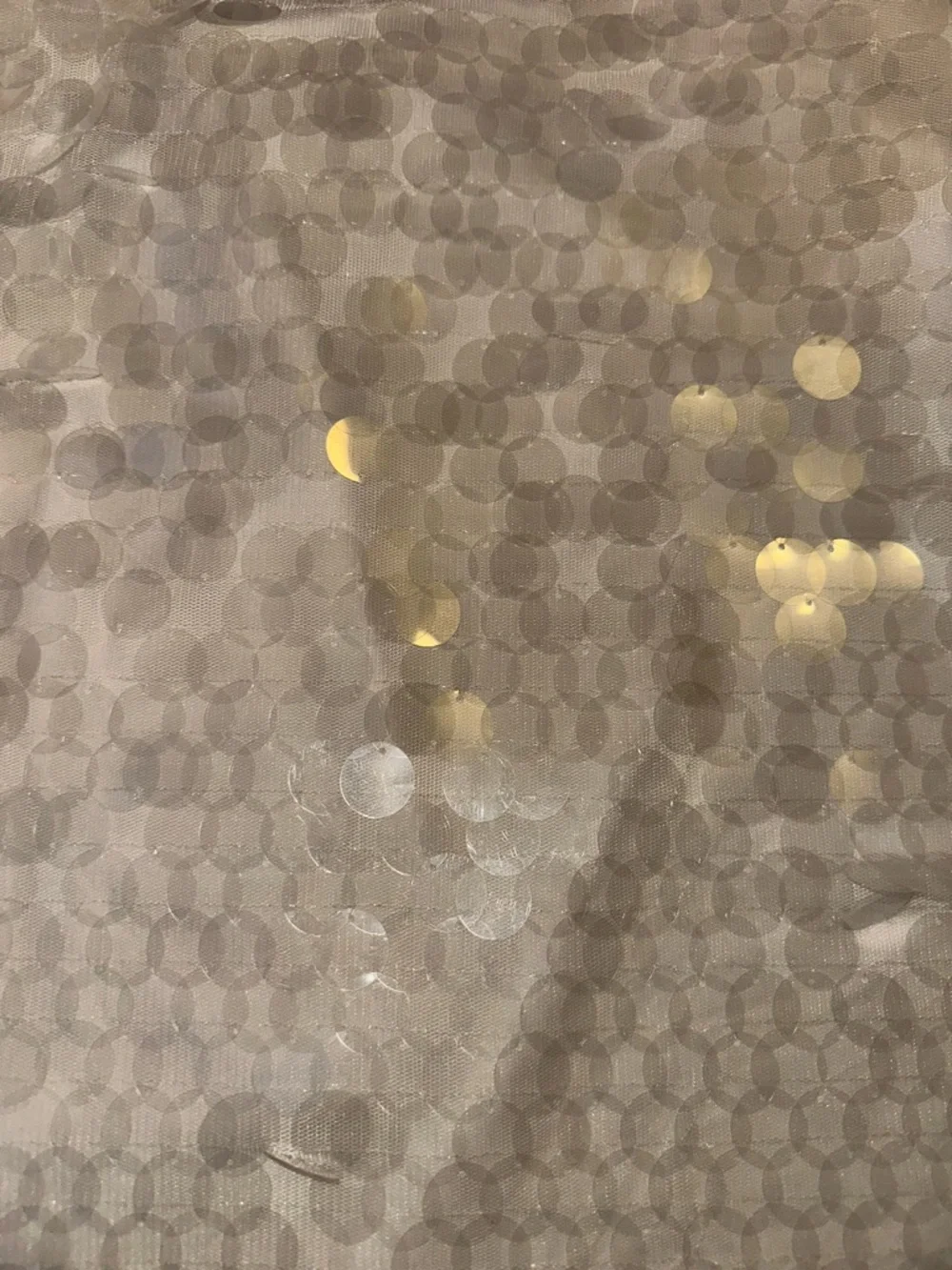 Clear Sequin Mini Skirt - Women's Party Skirt - Picture 3 of 3